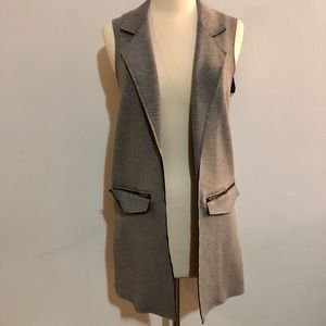Long Grey Vest